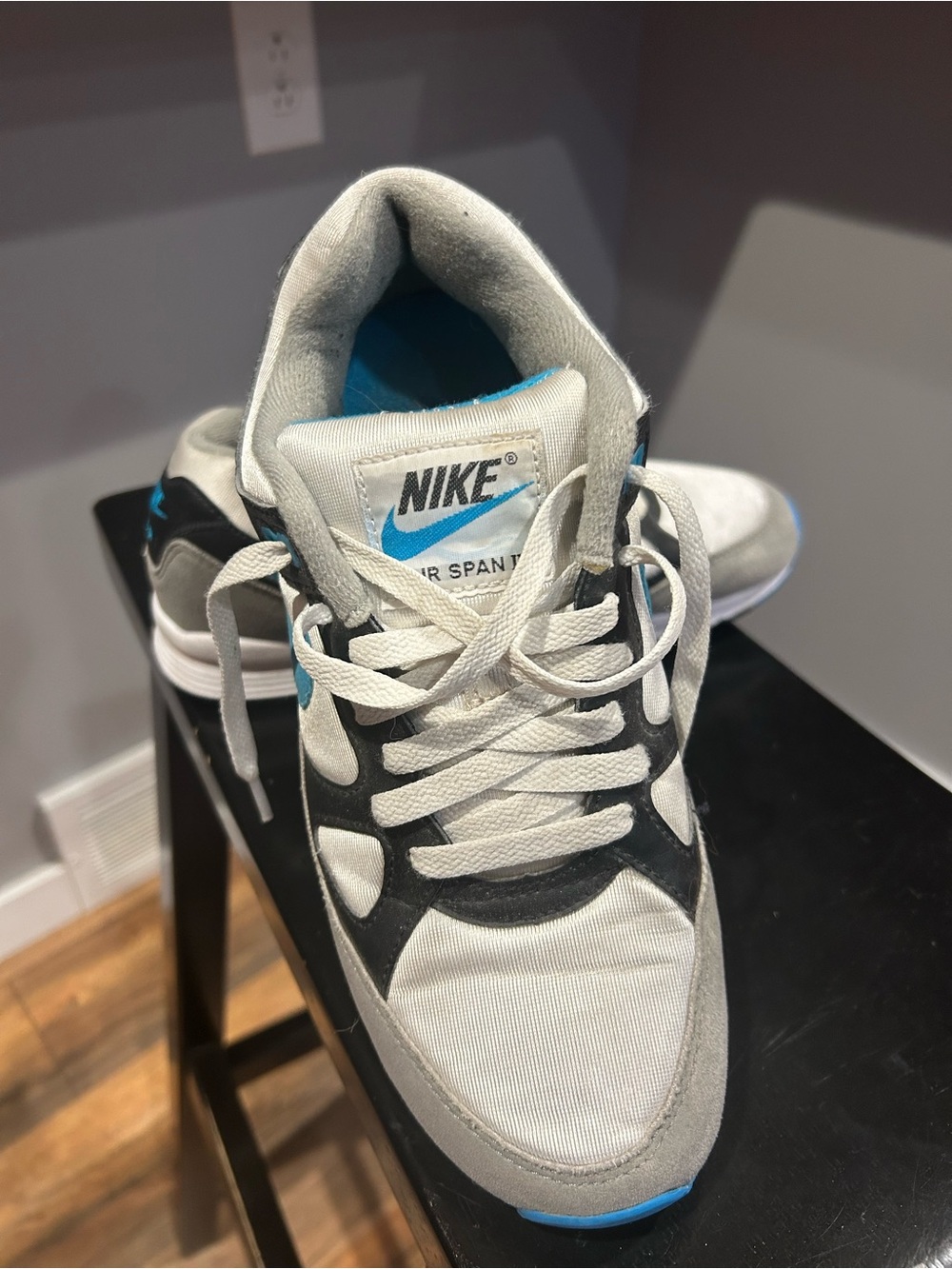 NIKE Air
Air Span II 
Blue & Gray Sneakers - Picture 6 of 9